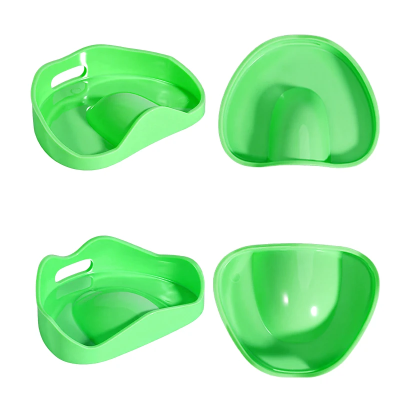 

2Pcs/set Dental Model Plastic Base Full Denture Plaster Flasking Box Upper Lower Jaw Gypsum Enclosure Forming Box