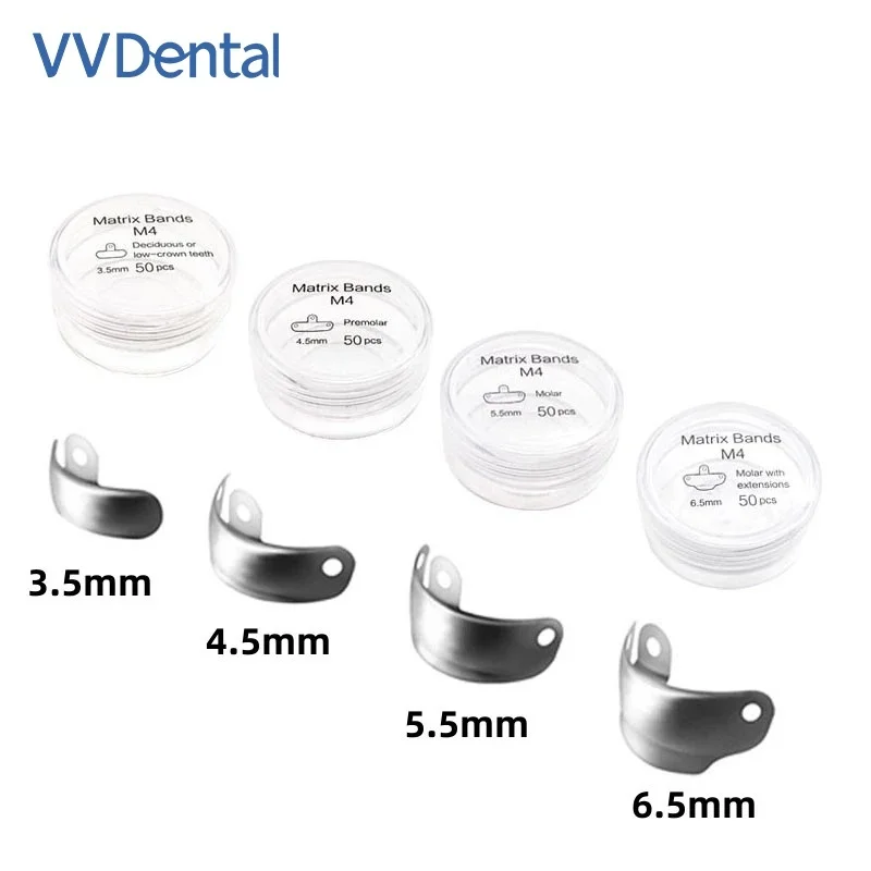 50 قطعة/صندوق، قطع على شكل حبوب الأسنان، ترميم بين القرب، فتحات/فتحات MOD من الدرجة الثانية، حشوة الأملام الراتنج/الفضة المساعدة