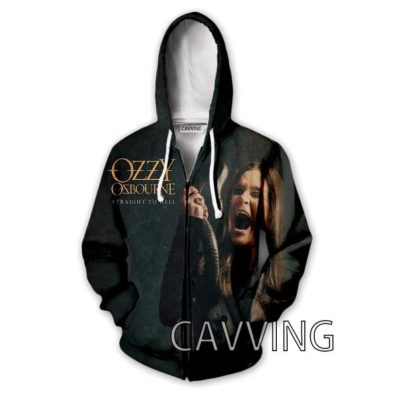 موضة جديدة ثلاثية الأبعاد مطبوعة أوزي أوزبورن سستة هوديس زمم مقنعين بلوزات Harajuku هوديي الهيب هوب بلوزات J01