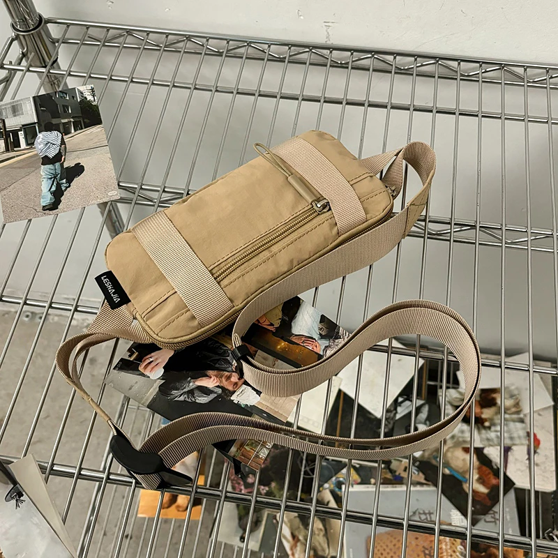 

2025 Outdoor Sport Mini Chest Bag Orange Green Yellow Black Mobile Phone Waist Bag Men Women Multifunction Waterproof Fanny Pack