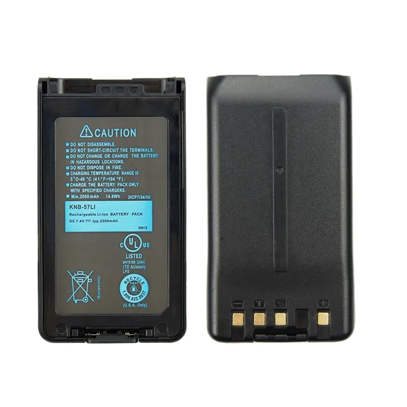แบตเตอรี่สำหรับวิทยุสื่อสาร KENWOOD KNB-57LI ใช้แทน KNB-35L KNB-24L KNB-55L สำหรับรุ่น TK3160/2160/2140 7.4V 2000mAh