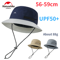 Naturehike Outdoor Fisherman Hat Breathable Cool Feeling Sun Protection Sunscreen Bucket Cap Big Brim Hiking Fishing Camping Hat