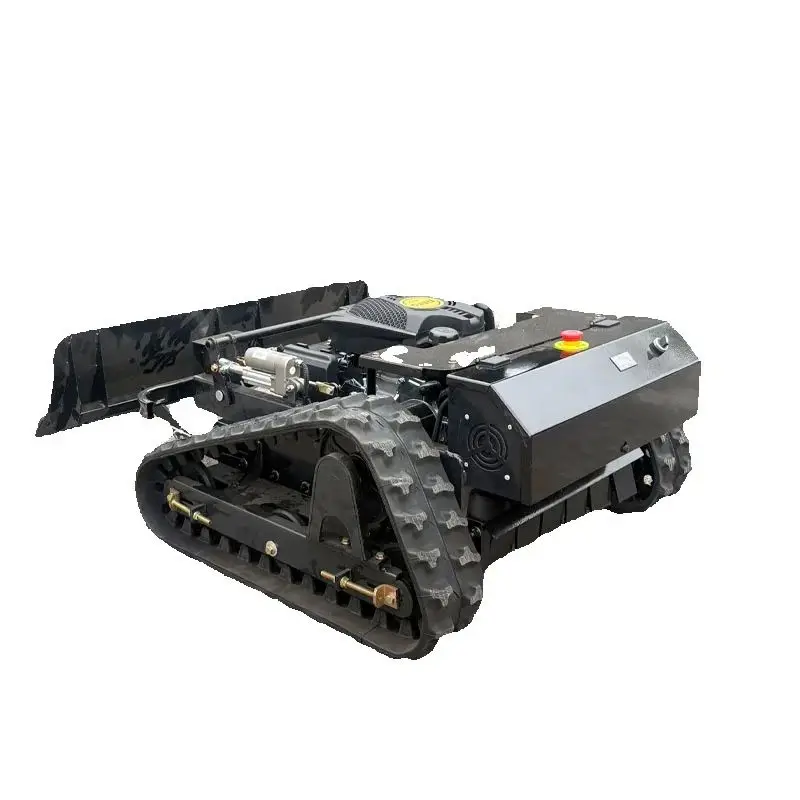 

New customized tracked remote-controlled lawn mower, farm grass leaf automatic lawn mower robot, simple commercial lawn mower