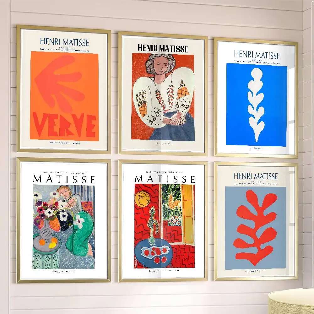 INS Henri Matisse Modern Poster Posters,waterproof Paper Stickers,coffee Shops,bar Living Rooms