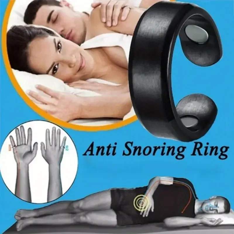 

Anti Snoring Device Ring Magnetic Therapy Acupressure Treatment Against Finger Ring Anti Snore Sleep Aid for Snoring