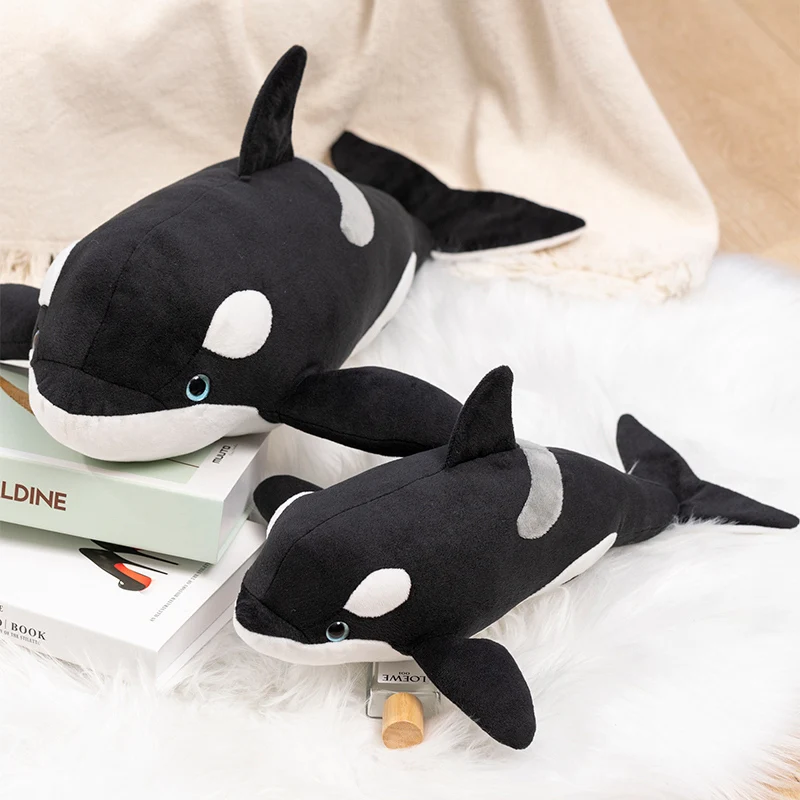 35-50cm Kawaii Killer Whale Plush Toy Stuffed Animal Great White Shark Plush Doll Sleeping Pillow Jaws Plush Mini Christmas Gift