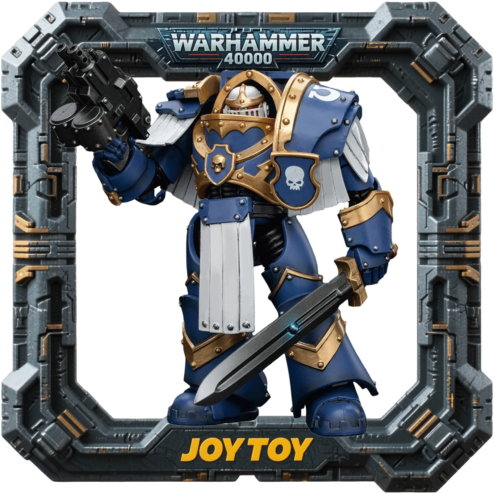 

JOYTOY Warhammer 40000 1/18 Action Ultramarines Cataphractii Terminator Squad Sergeant — 3 дополнительных моделей