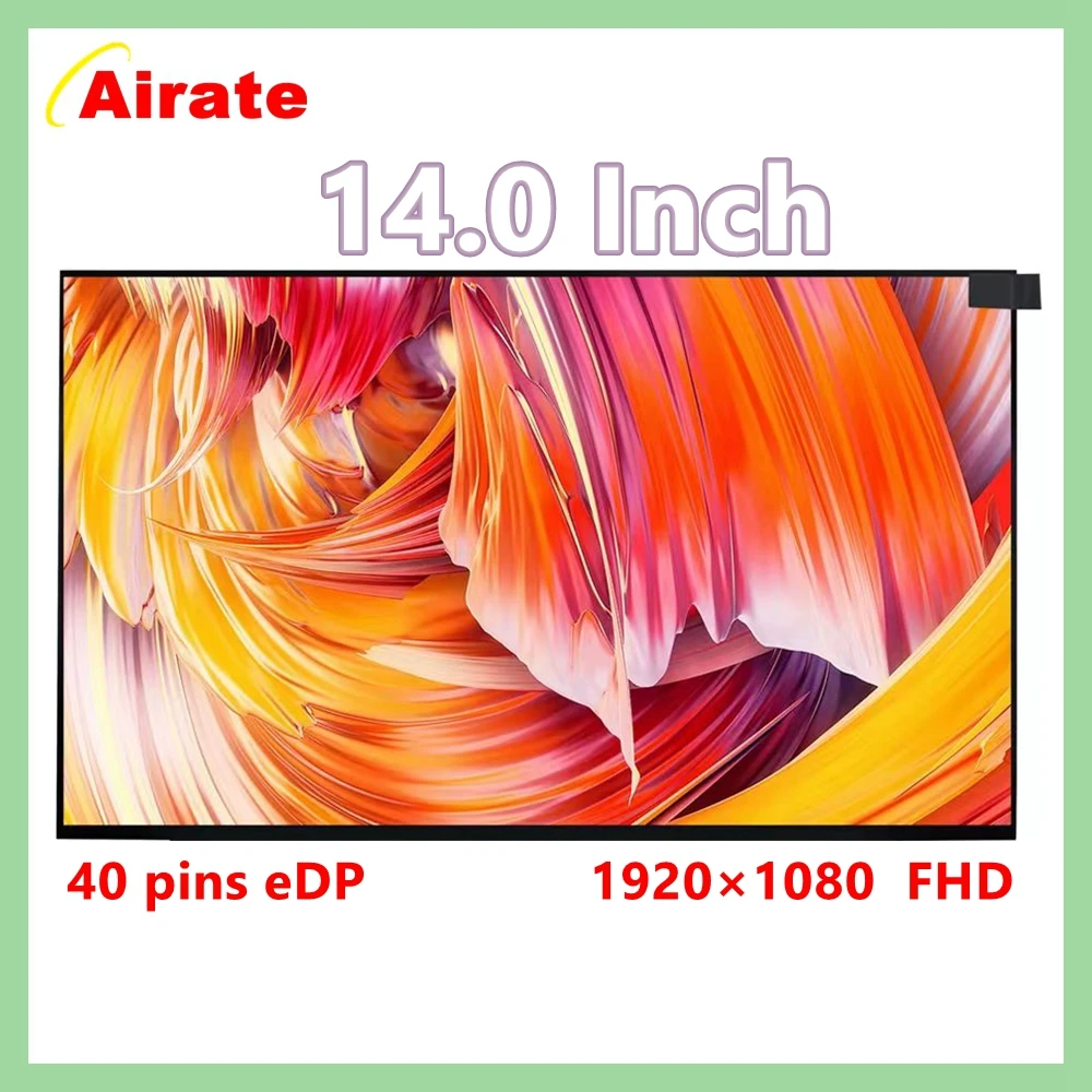 

14.0" Touch LCD Screen Display for DELL N140HCN-G53 NV140FHM-T02 LP140WFB-SPF4, DP/N JN7TT CN-0JN7TT FHD ON-CELL Touch 40PINS