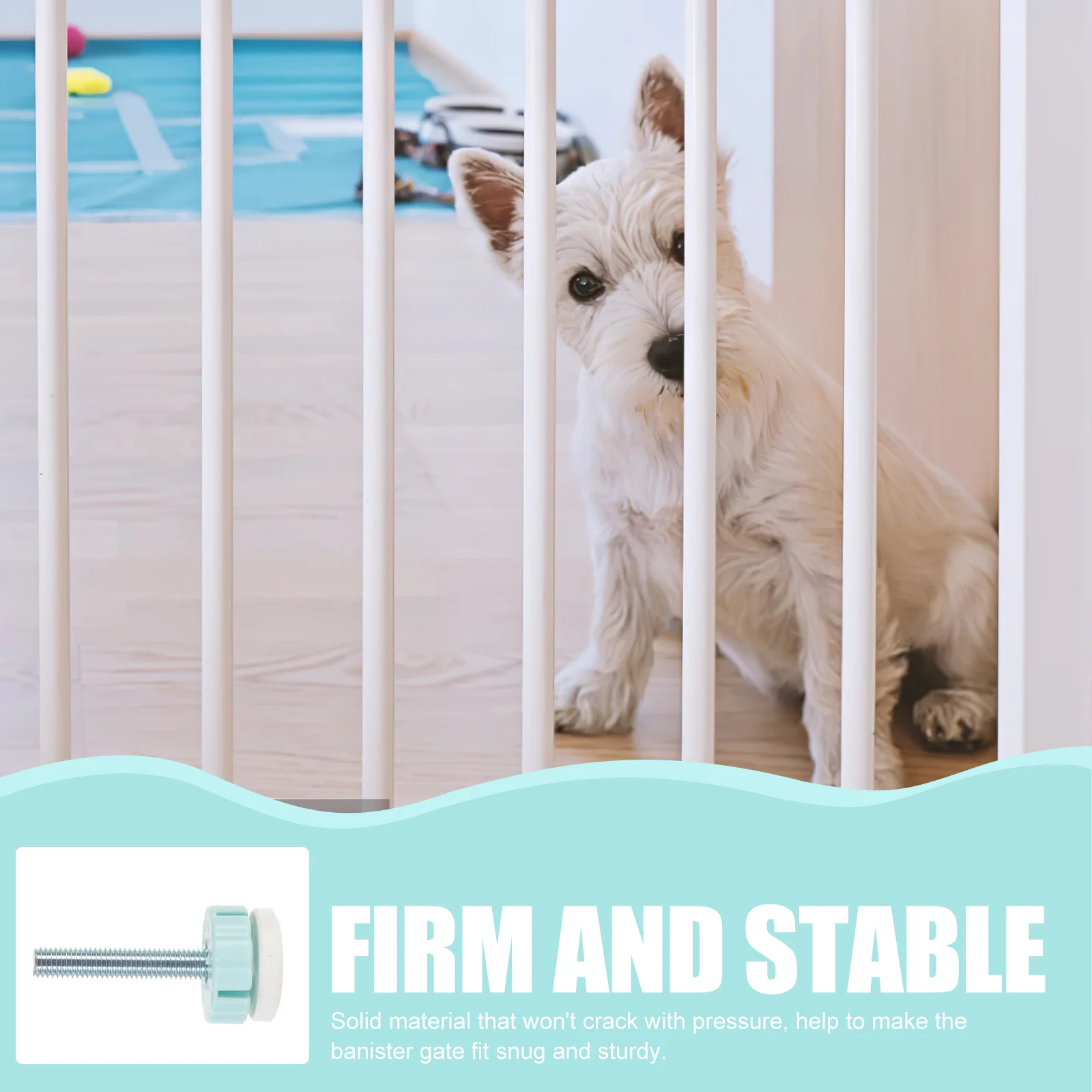 

4 шт. винты для ворот под давлением, стальные прочные крепежные винты для безопасных дверных ограждений для маленьких детей, детали для лестничных ворот без сверления