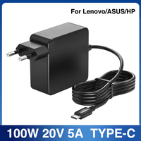 Universal 100W 20V PD USB-C Laptop Adapter Charger 90W 65W DC Converter for MacBook Lenovo Yoga HP Asus Acer DELL Huawei Samsung