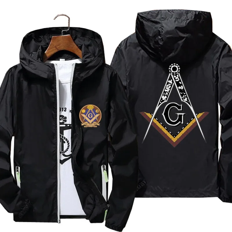 

Mason Masonic Freemasonry Square And Compass Jacket Men Women Windbreaker Skin Streetwear Coat Reflective Fashion Clothing