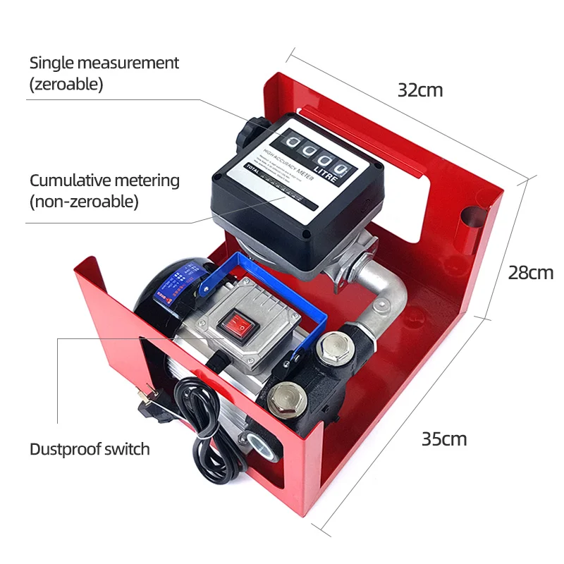 التيار المتناوب الكهربائية 110 فولت 220 فولت الذاتي فتيلة والعتاد مضخة عدة الضغط المنخفض النفط الوقود الديزل نقل مع فوهة متر OEM خرطوم قابل للتخصيص