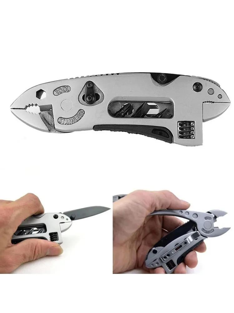 

Multitool Pliers Pocket Knife Screwdriver Set Kit Adjustable Wrench Jaw Spanner Repair Outdoor Camping Survival Multi EDC Tools