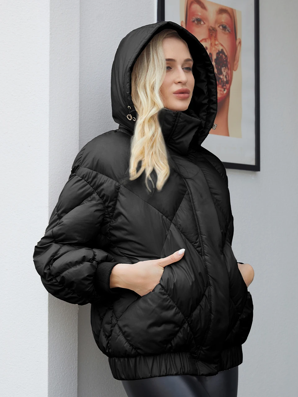 ZIAI 2022 New Winter Women\'s Jacket Short Casual Hooded Sports Parka Women\'s Quilted Thickening Brand Women\'s Clothing  ZR-20241