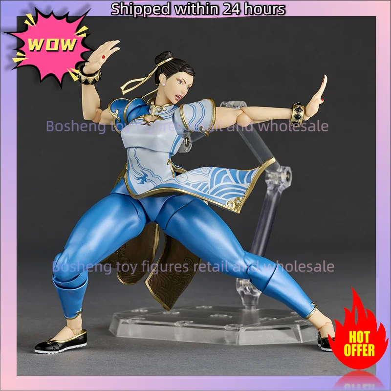 Original KAIYODO Revoltech Amazing Yamaguchi Chun Li In Stock Anime Action Collection Figures Model Toys