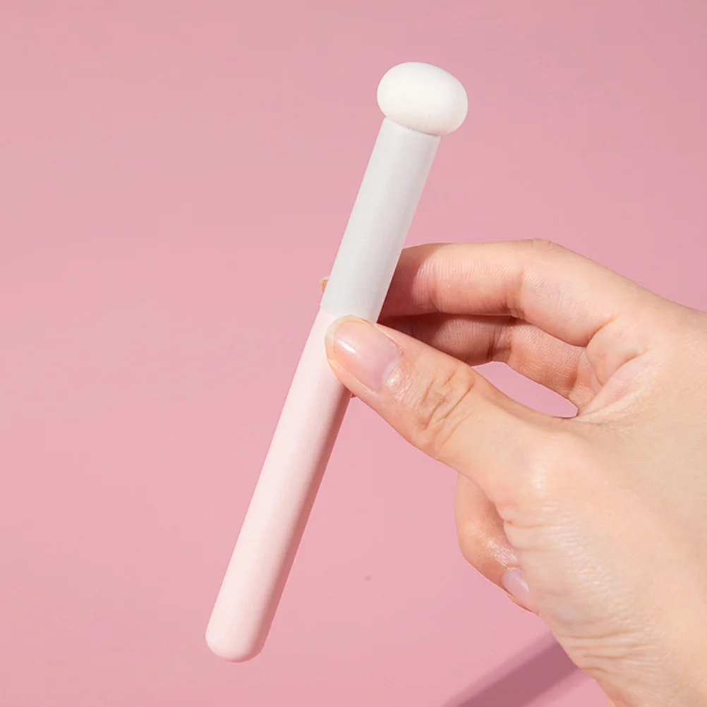 

4Pcs Makeup Powder with Handle Soft Sponge Applicator Portable Foundation Puff for Face Setting Powder Blush