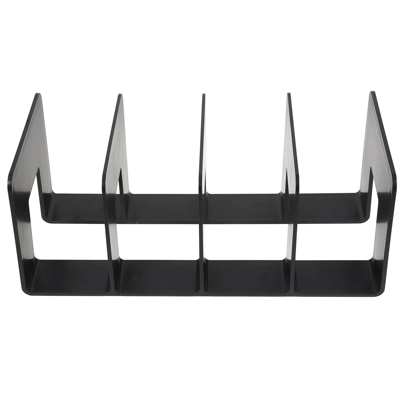 

Plastic Bookends Desktop Organizer Polished Book Holder for Books Documents File Bookcase Decoration Plastic Book Ends