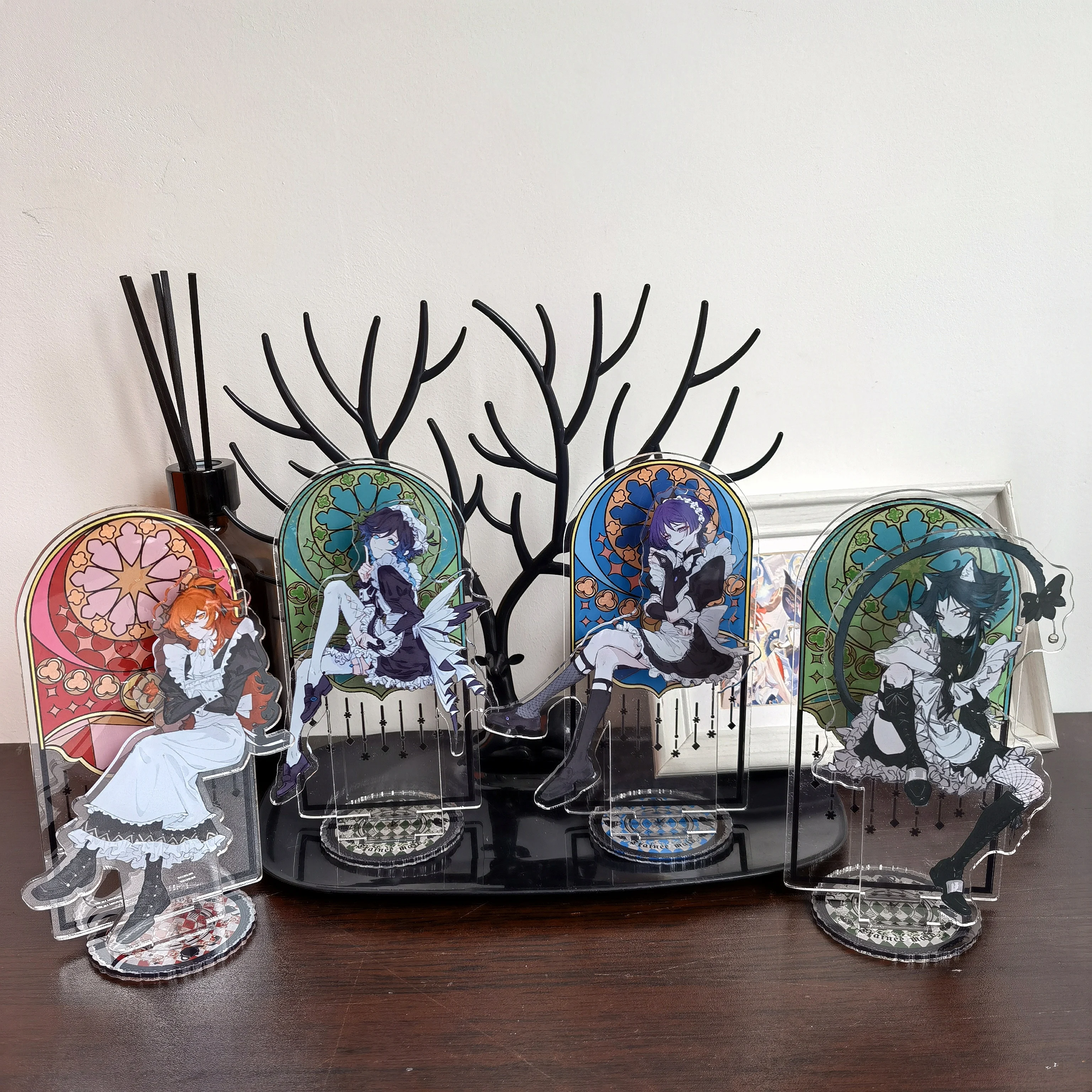 Game Figure XIAO Cyno ZHONGLI Tartaglia Kaedehara Kazuha Stand Acrylic Figure Scaramouche Venti Xiao Model Plate Decor