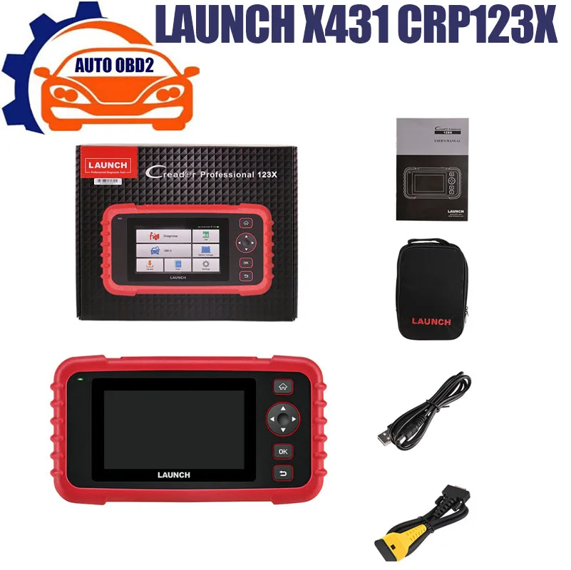 LAUNCH X431 CRP123X Car OBD2 Diagnostic Tools Obd2 Scanner Engine ABS Airbag SRS AT Code Reader Free Update Automotive Tool