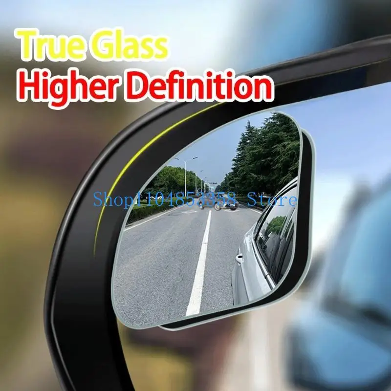

652F Набор из 2 автомобильных зеркал с клейкими креплениями и уникальными улучшениями в форме сердца для улучшения обзора сзади