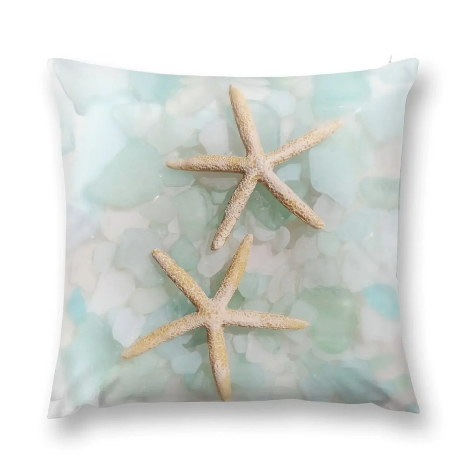 Starfish Seaglass 2 Throw Pillow Ornamental Pillow anime girl Cushion Cover Set pillow