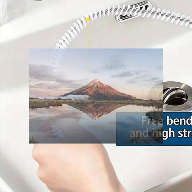 

1PC Home Kitchen Hair Cleaning Drain Cleaner Water Pipe Unclogger Washbasin Drain Clog Remover Unblocking Tools To Sewer Plunger