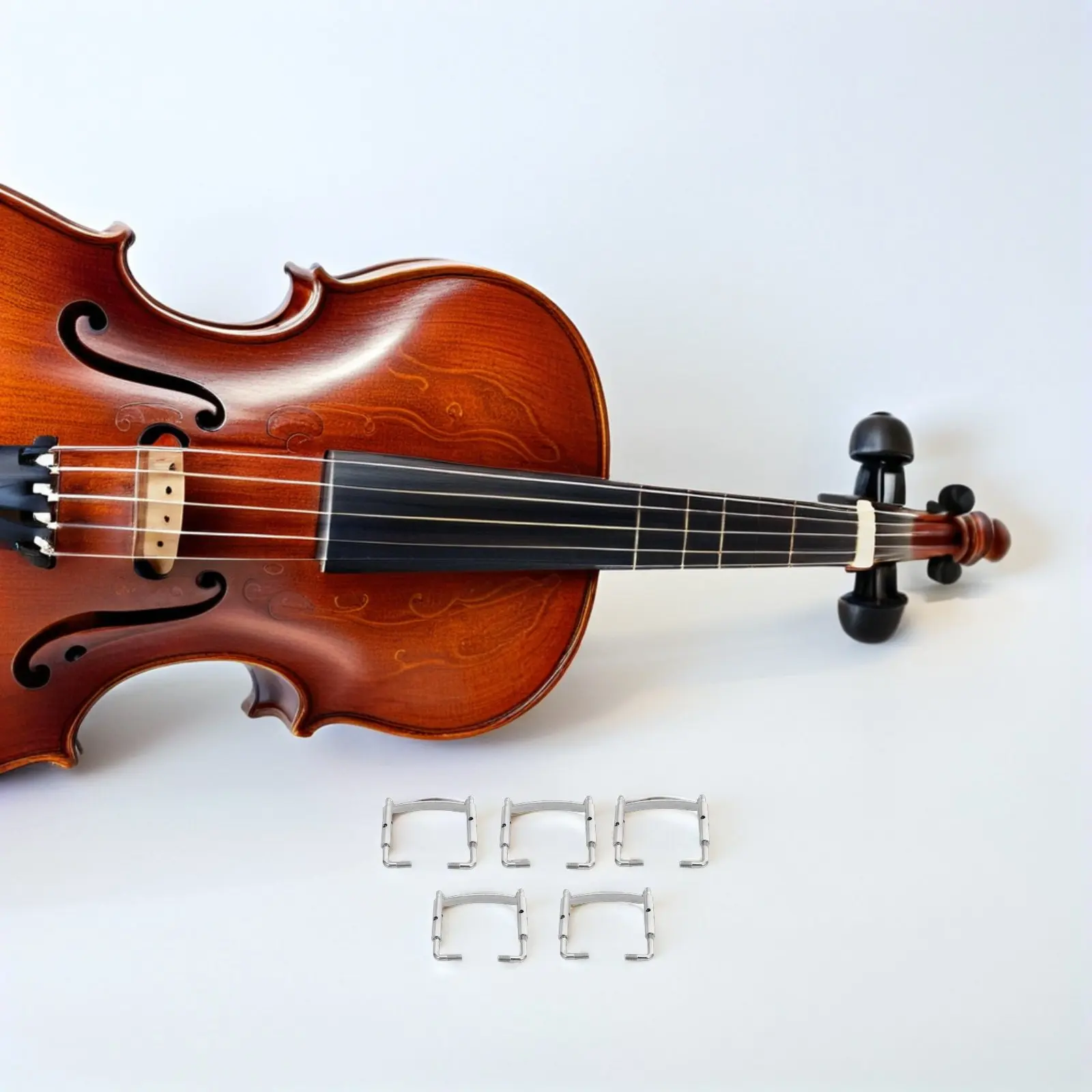 

5 шт. сменных винтов для подбородочного упора скрипки, малые аксессуары для ремонта инструментов, металлический зажим для