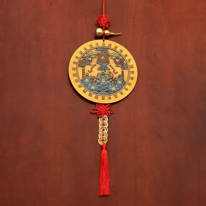 Shanhai Town ornament, pure copper auspicious pendant, Zhaocai Town house, exquisite home feng shui decoration