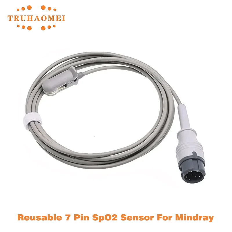 Sensore SPO2 riutilizzabile a 8 pin per Mindray Beneview T5 T6 T8 OXI-MAX Tech Pulsossimetro Sonda SAO2 Dimensioni multiple serie iMEC iPM