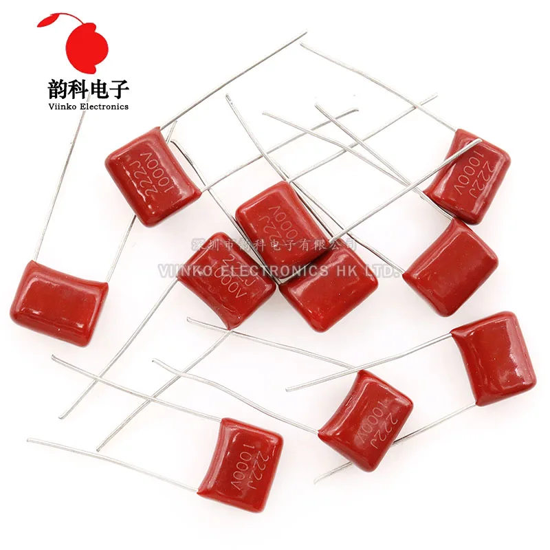 10pcs 1000V 224 104 102 222 472 1KV CBB capacitor 2.2NF 4.7NF 0.1UF 100NF 0.22UF 220NF 0.001UF 1NF 1000PF 102J 472J 104J 224J