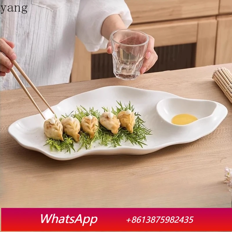 

LMM with vinegar plate, dumpling plate, ceramic dumpling shrimp plate, premium plate