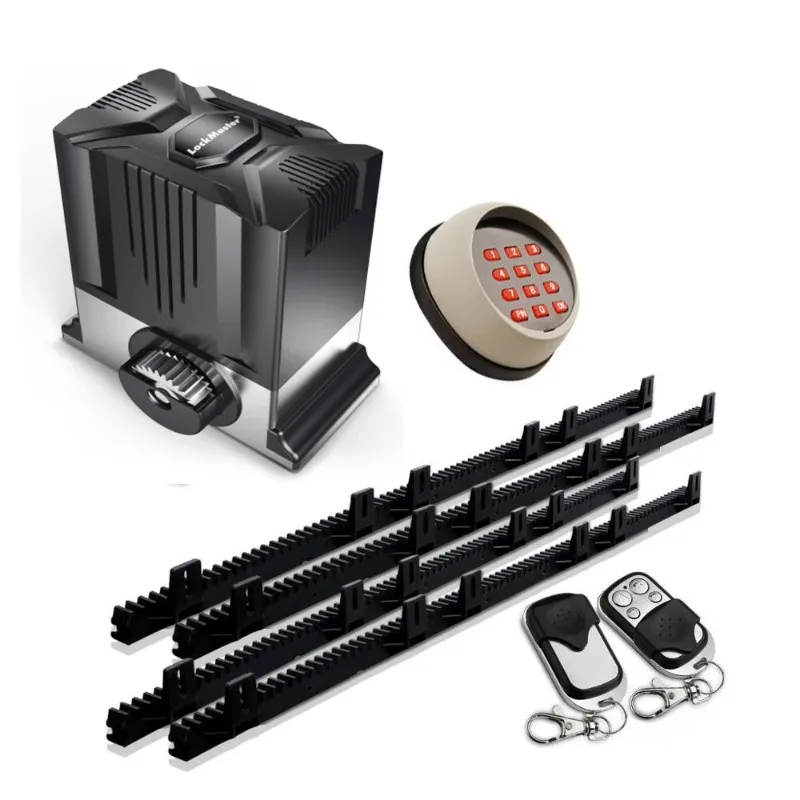 Factory Price Rack Driven 220/110VAC 1500KG Heavy Sliding Gate Motor Auto Electric Sliding Gate Opener Oil Bath Metal Gear