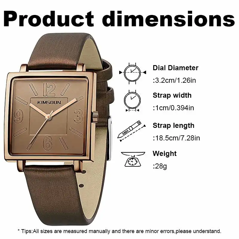New Model Women's Quartz Watch, Genuine Leather Strap, Exquisite Design, Digital Dial, Stylish and Simple Wristwatch, High-End Women's Watch. the Perfect Christmas, Thanksgiving, Valentine's Day, Mother's Day, and Easter Gift
