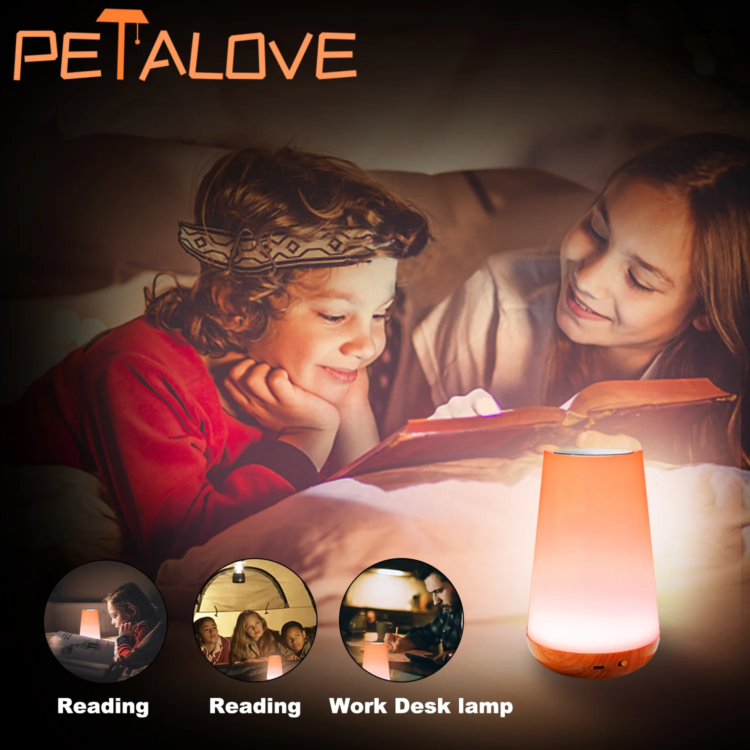 13 Color Changing Night Lamp Remote Control Touch USB Rechargeable Dimmable Lamp Portable Table Bedside Lamp RGB Night Lamp Bar