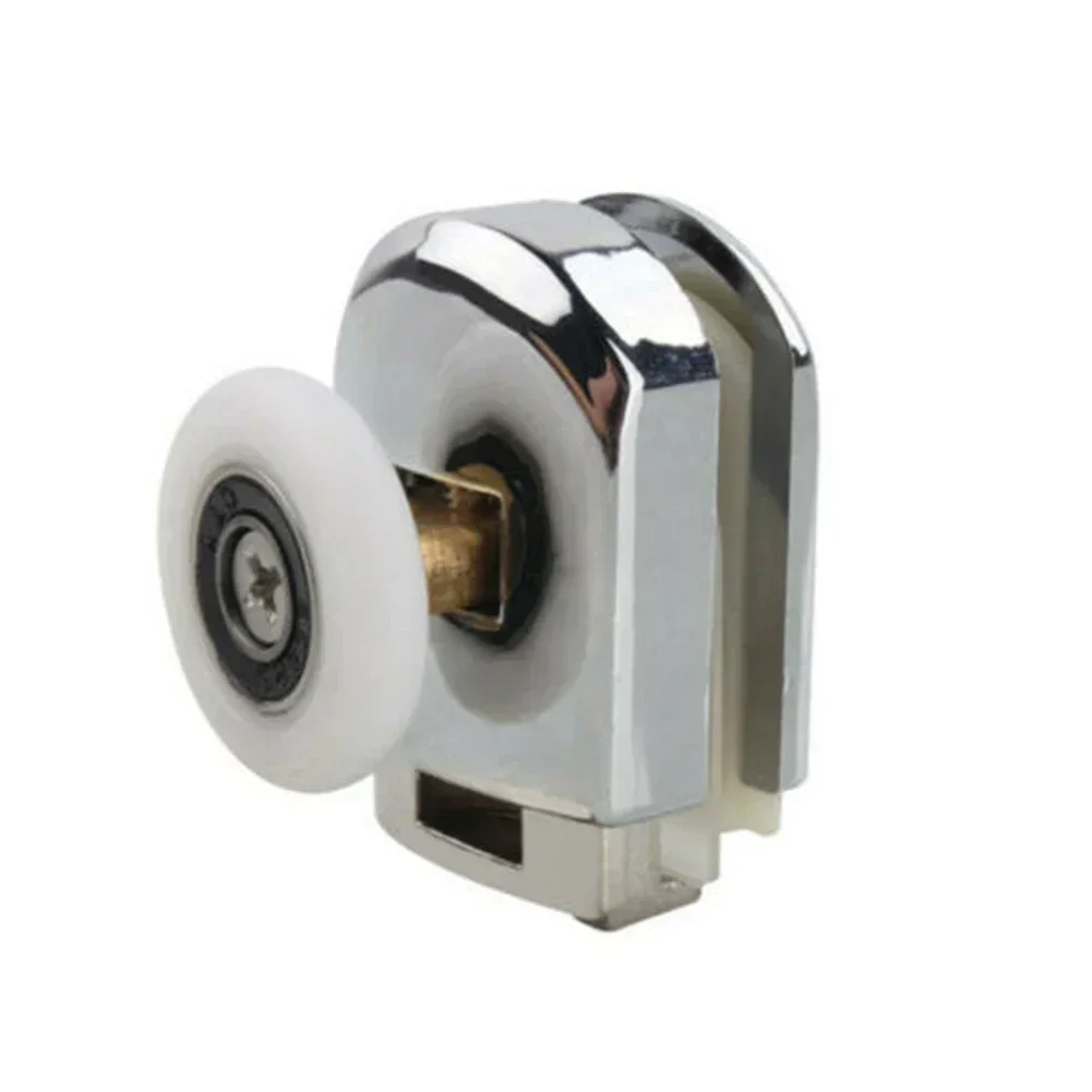 4 Pcs Shower Door Rollers Zinc Alloy Single Shower Door Roller Runners Wheels Pulley 25mm Glass Sliding Door Pulley Hardware