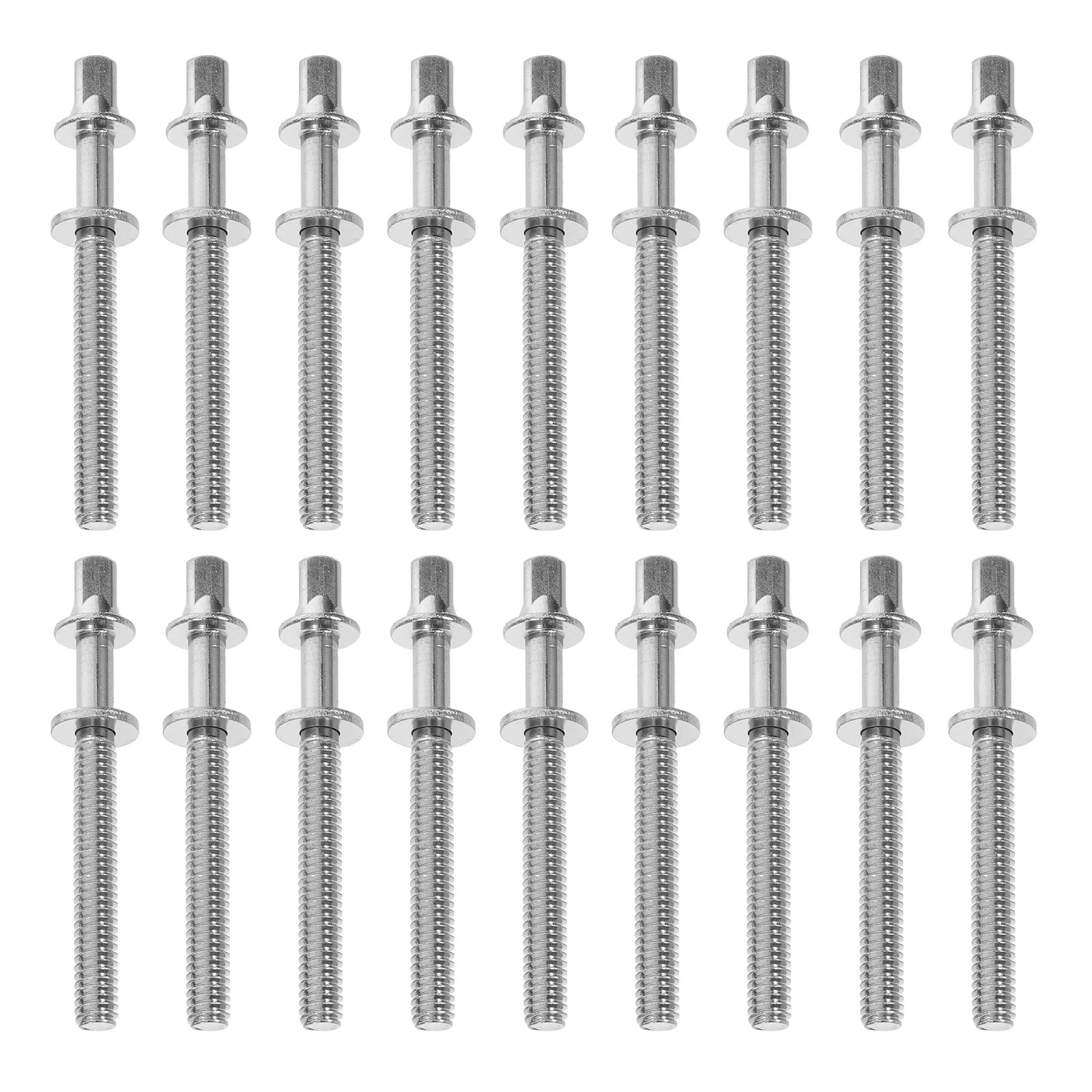 

30Pcs Drum Screws 5mm X 50mm Metal Tension Rods Replacement for Snare Bass Jazz Drum Maintenance Percussion Hardware Repair