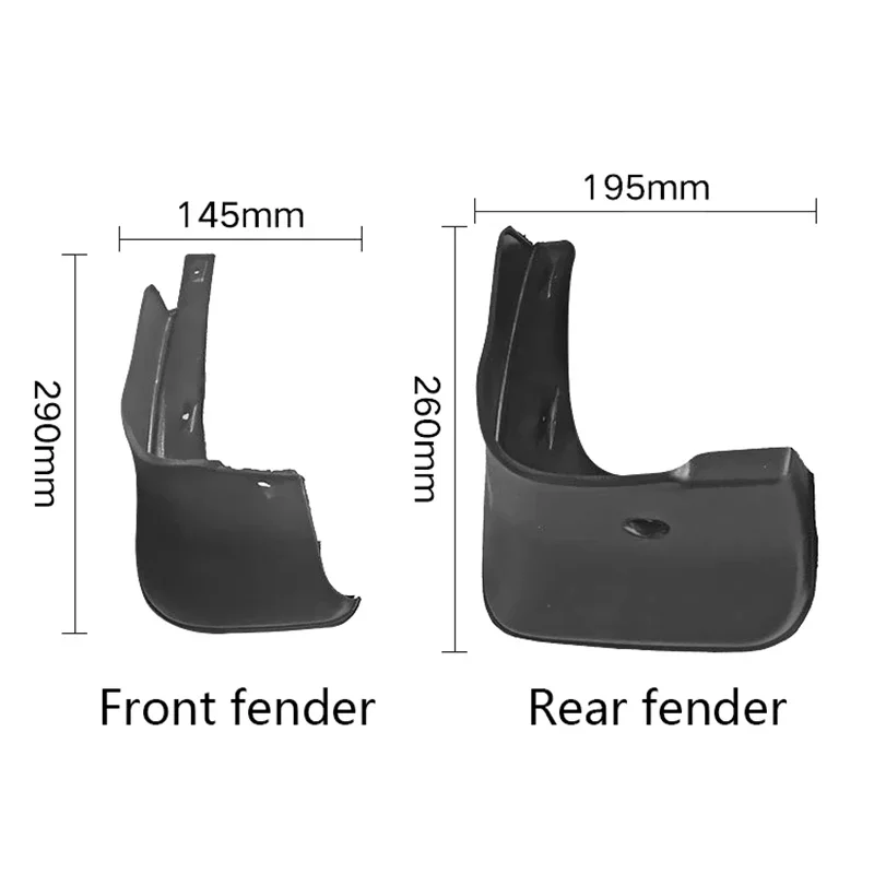 1 Set Car MudFlap Suitable for Corolla AE 140 2007-2013 Durable Car Fender Splash Mudguards Automobile Accessories