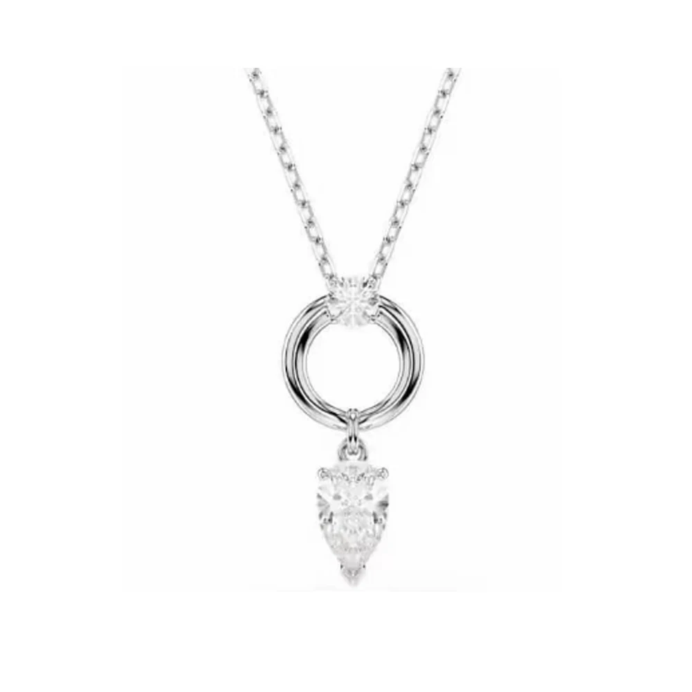 New Colorful Crystal Fashion Versatile Blue Bear Diamond Butterfly Exquisite Romantic Waterdrop shaped Necklace view 6