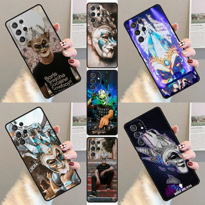 Boris Brejcha DJ Phone Case For Samsung Galaxy S23 S21 S20 FE S24 S22 Ultra Note20 S10 S9 S8 Plus Silicone Cover