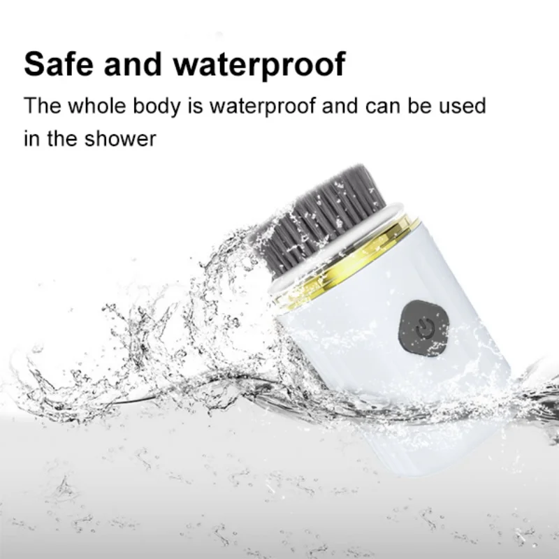 جهاز تنظيف الوجه الكهربائي المنزلي، أداة تجميل كهربائية للتنظيف العميق، دوران 360 درجة، محمولة للعناية بالبشرة، تنظيف المسام #4