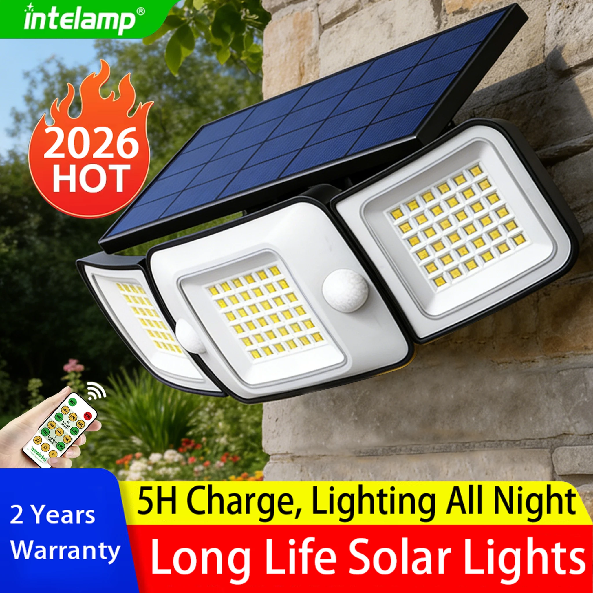 

Солнечные уличные светильники 2026: Коммерческие светодиодные фонари для наружного освещения от заката до рассвета, водонепроницаемые, для дорог и дворов, для обеспечения безопасности