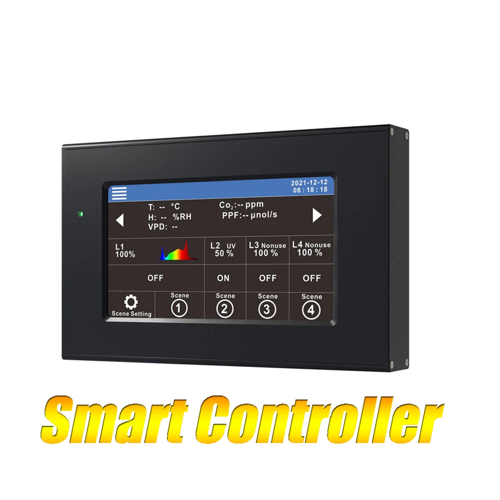 2024 terbaru Smart Group Controller LED tumbuh cahaya Bar Dimmable Timer 2/3/4 cara dikontrol untuk Greeenhouse tanam profesional