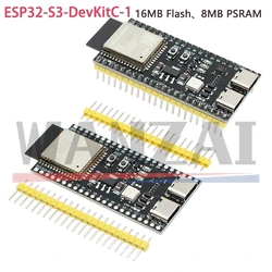 ESP32-S3 Development Board 2.4G Wifi Module for Arduino ESP IDF ESP32-S3-WROOM-1 N16R8 44Pin Type-C 16MB Flash 8M PSRAM ESP32 S3