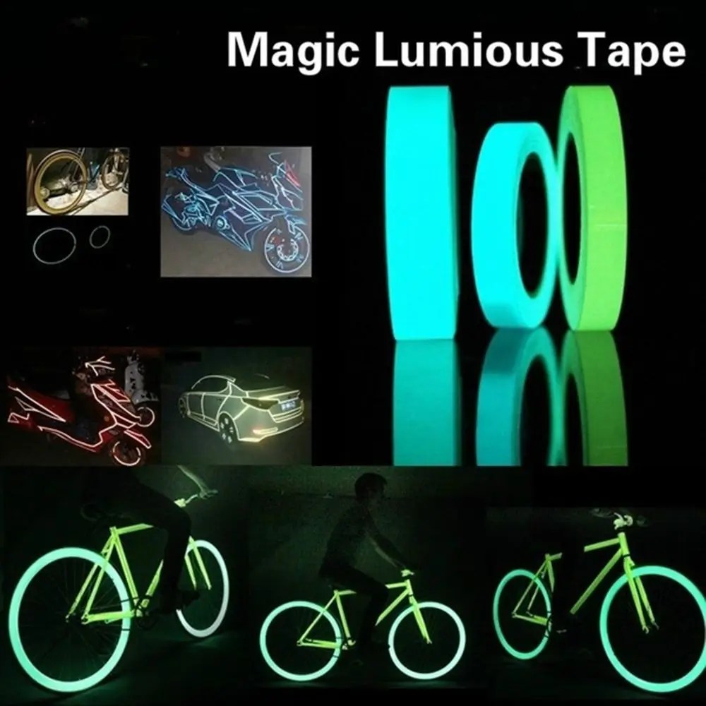 

New Selling 300CM Night Safety Warning Stripe Car bike moto Tape Luminous Tape Self-adhesive Glow In The Dark Safety Stage