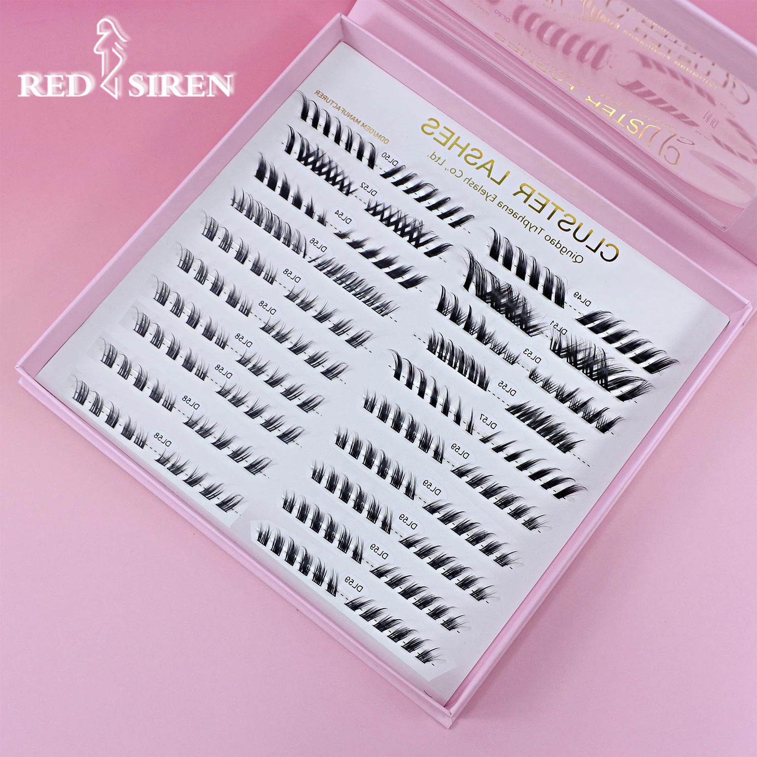 左/右キャットアイまつげエクステ用品 ウィングドクロスフォックスクラスターラッシュ プリストリップ インディビジュアルラッシュ ODM/OEM