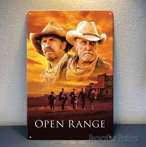 Open Range Kevin Costner Movie Metal Poster - Sign -Size:8*12inch good sign