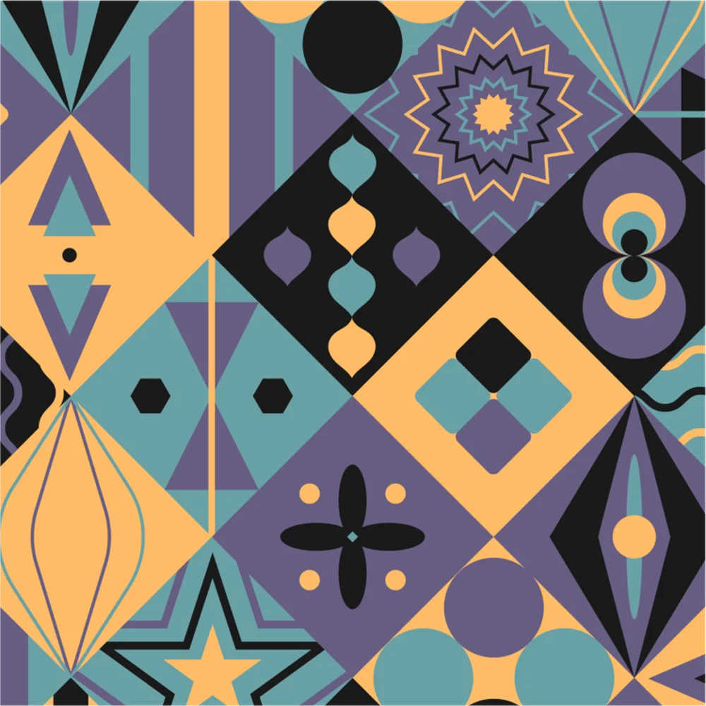 Custom Geometric wallpaper murals nordic urban architecture TV background Nordic triangle wall paper for living room home decor