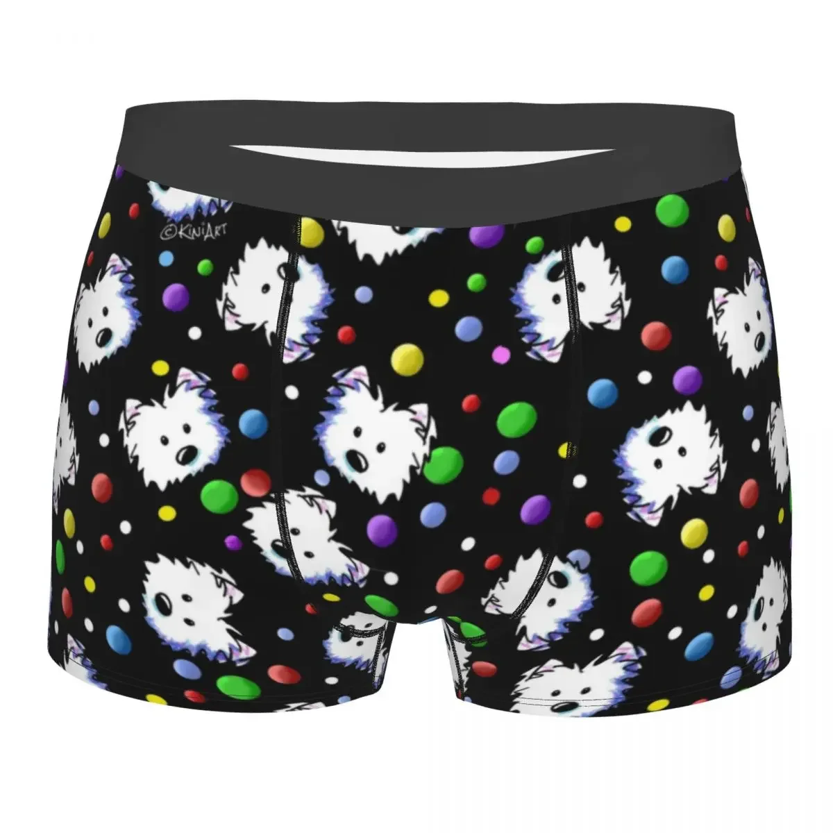 Cute West Highland Terrier Puppy Boxer Shorts For Homme 3D Print Pet Westie Underwear Panties Briefs Soft Underpants