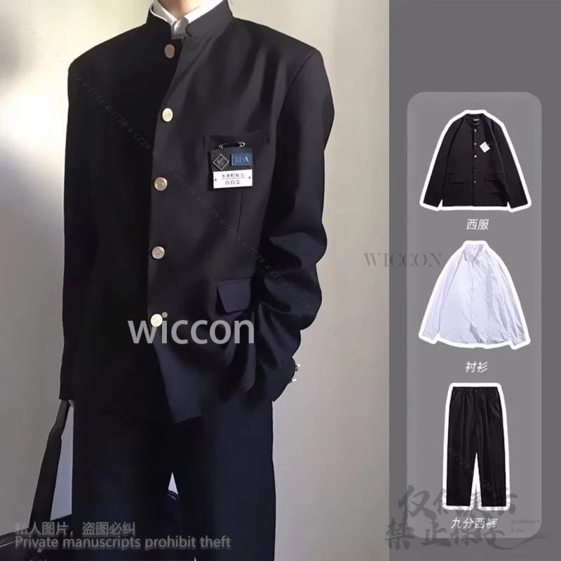 New Anime GinpachiSensei Cosplay Gintoma Katsura Kotarou DK School Uniform Cos Black Wigs Shoes For Halloween Christmas Party