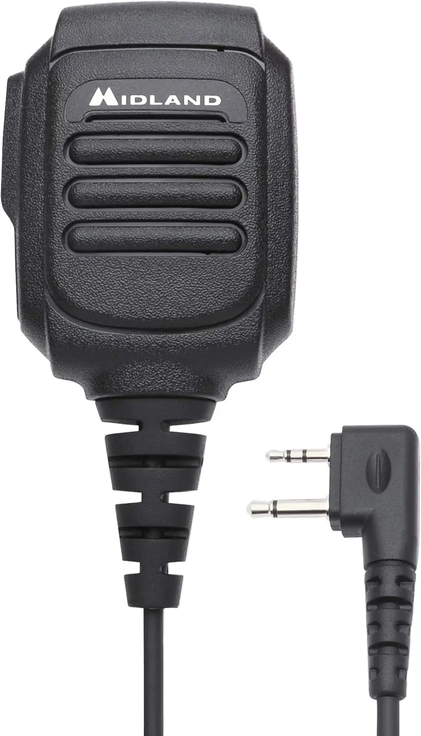 

Ручная двусторонняя радиостанция Midland AVPH10 с плечевым микрофоном и вращающимся зажимом — черный PTT